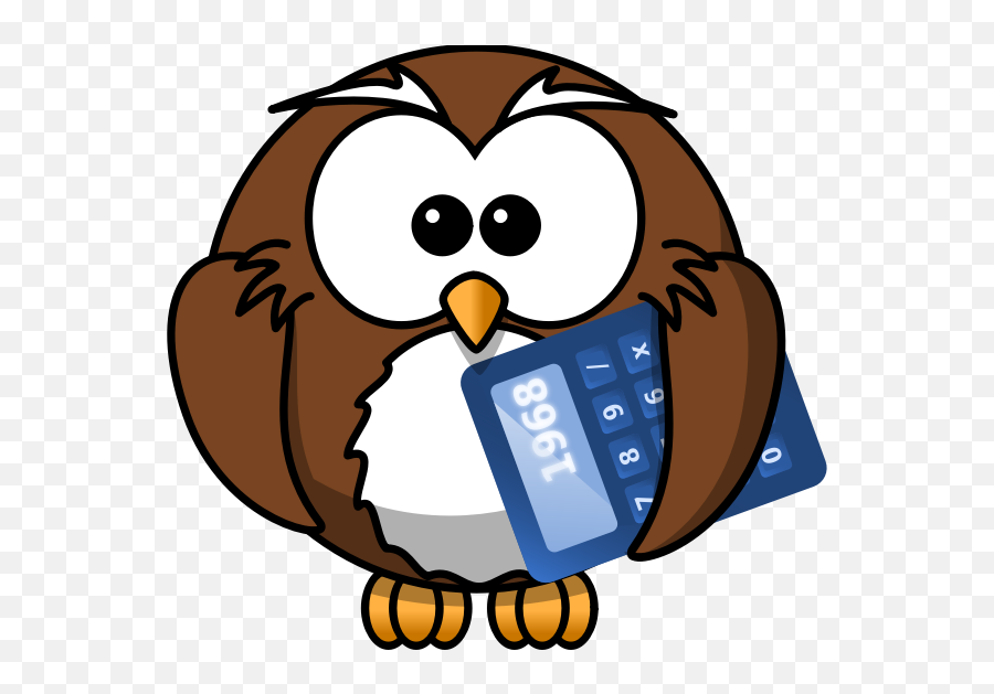 Owl Calculator - Cartoon Owl Emoji,Briefcase Paper Emoji