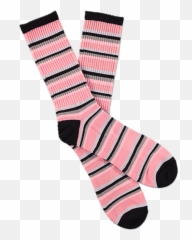 Sock Socks Stripedsocks Stripes Zumiez Tomboy Kneehighs - Sock Emoji,Emoji Socks