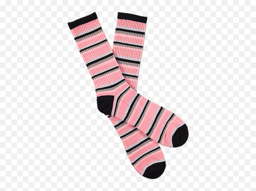 Sock Socks Stripedsocks Stripes Zumiez Tomboy Kneehighs - Sock Emoji,Emoji Socks