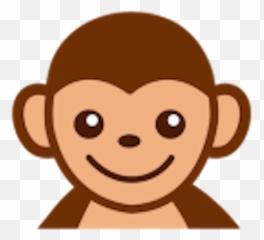 Monkey Clip Art - Clipart Transparent Background Emoji