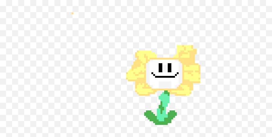 Pixilart - Cartoon Emoji,Happy Flower Emoticon