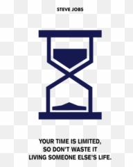 Famous Life Inspiring Quotes Poster - Steve Jobs On Time Hd Emoji