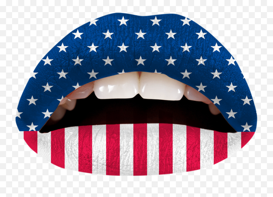 Pin On Lips - Lips American Flag Tattoo Emoji,Italian Flag Emoji