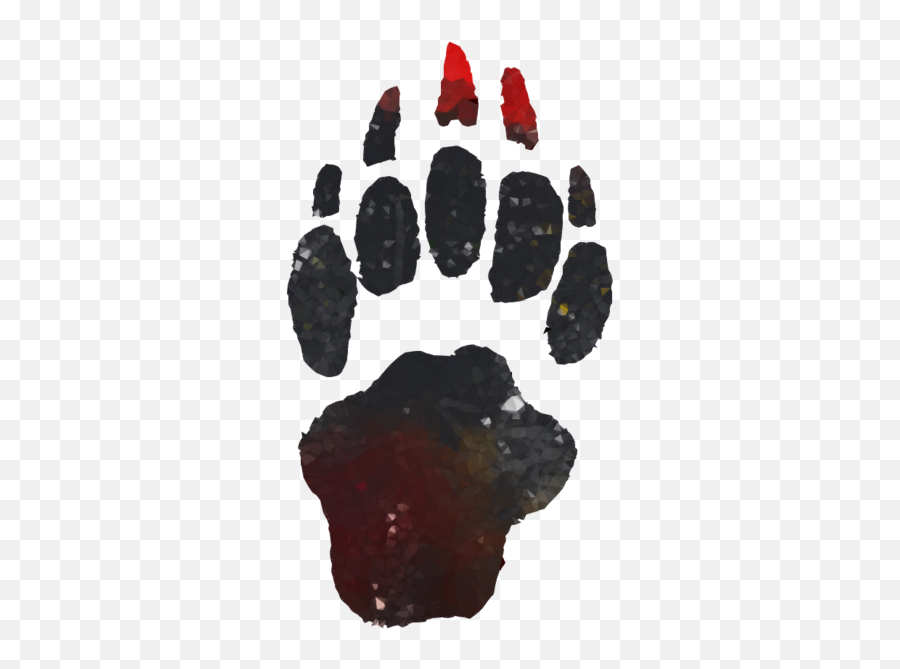 Badger Paw Print Clipart - Badger Paw Print Emoji,Badger Emoji