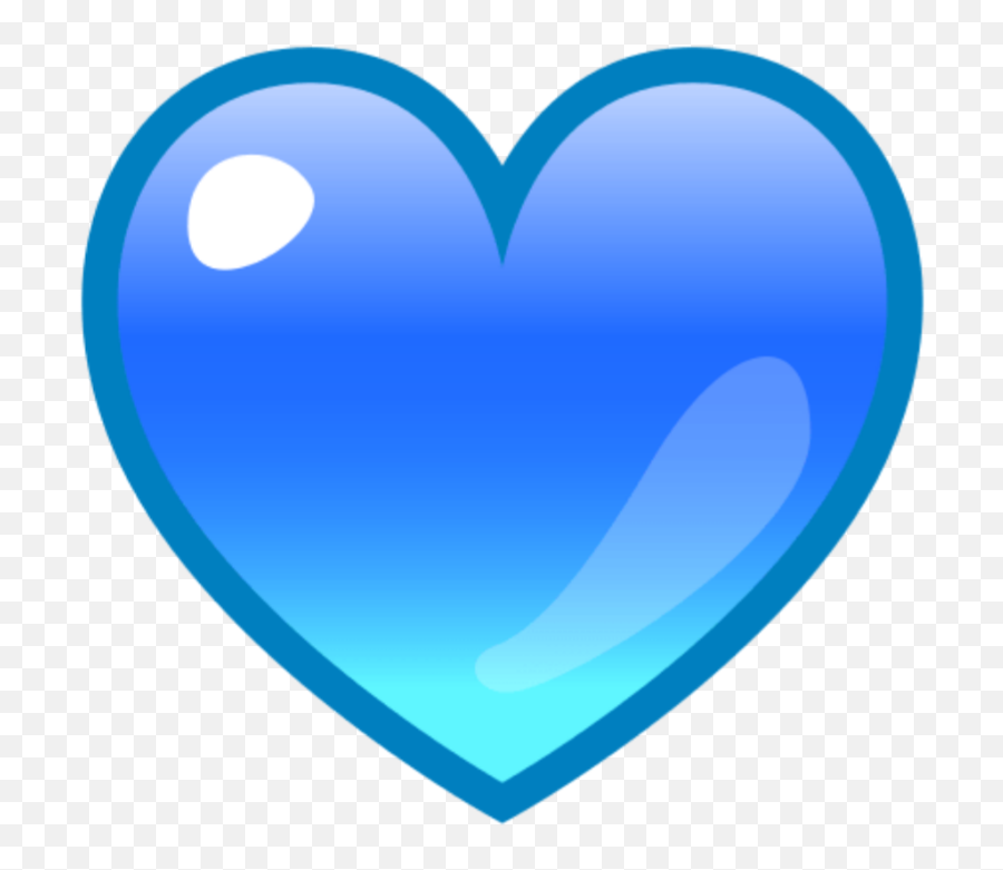 Heart Blue Emoji Blueemoji Heartemoji - Heart,Facebookemojis