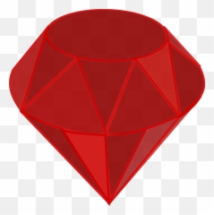Ruby Gemstone Vector Clipart Image - Emoji