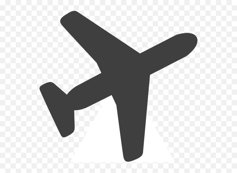 Airplane Clipart Grey - Grey Airplane Clipart Emoji,Emoji Horse And Plane