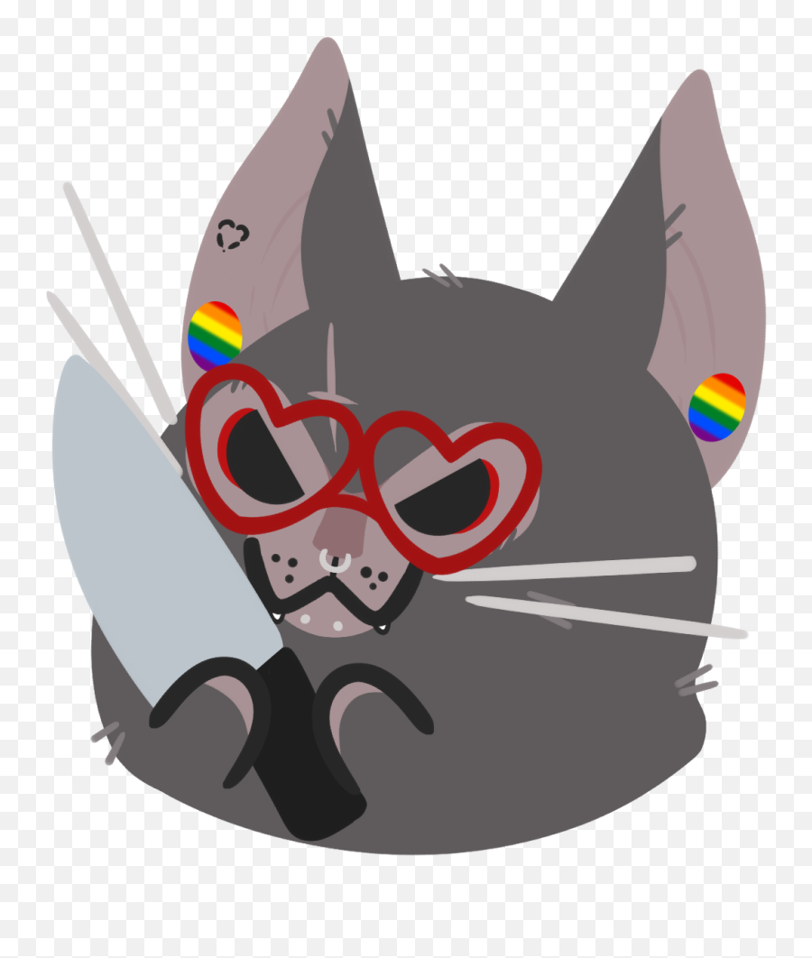 Fur Affinity Dot - Cartoon Emoji,Gray Cat Emoji