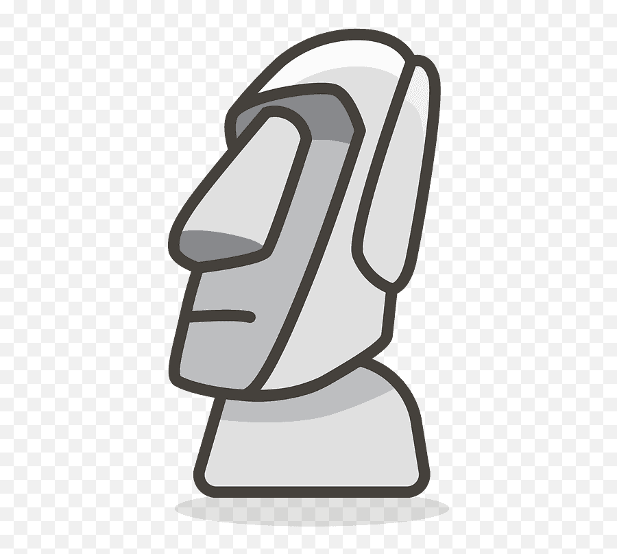 Moai Emoji Clipart - Dibujos De Moai,Moyai Emoji