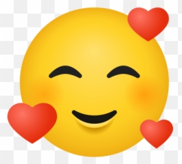 Smiling Face With Hearts Icon - Smiley Emoji
