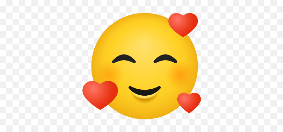Smiling Face With Hearts Icon - Smiley Emoji,Pinching Hand Emoji