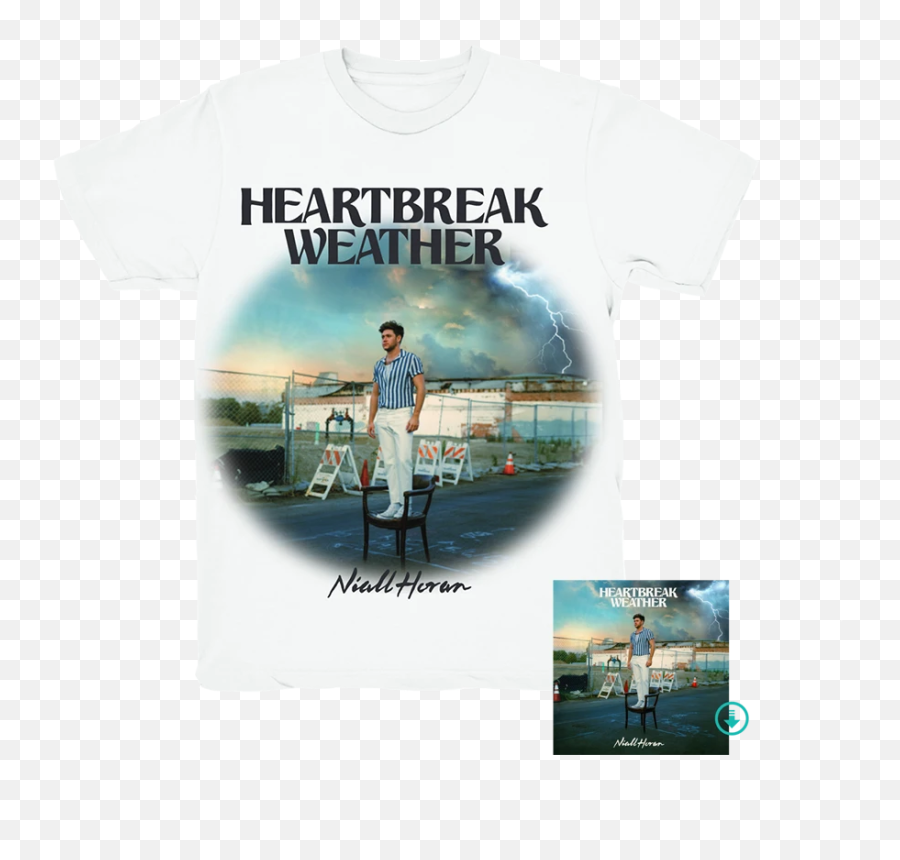 Heartbreak Weather White T - Shirt Digital Album U2013 Niall Niall Horan Heartbreak Weather T Shirt Emoji,Canoe Emoji