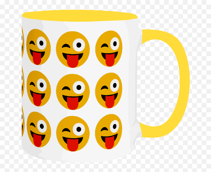 Tiimoji Wink Echo Mug - Serveware Emoji,Coffee Mug Emoji