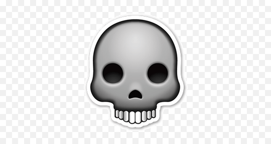 Skull Emoji Sticker Transparent Png - Skull Emoji Png Transparent,Groom Emoji