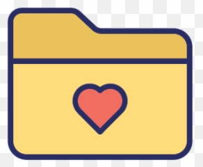 Love Folder Favorite Color Vector Icon - Vertical Emoji,Coffee And Broken Heart Emoji