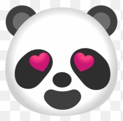 A Wild Giant Panda Was Spotted Wading - Dot Emoji