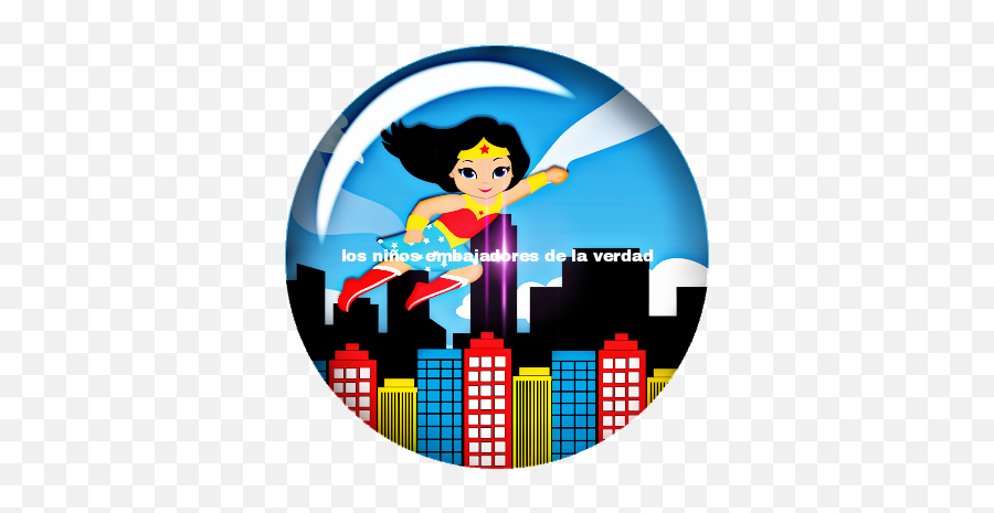 Superwoman - Superhero Building Cartoon Png Emoji,Superwoman Emoji