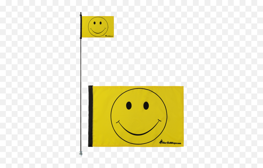 Smiley Face Specialty Whip Safety Flag - Smiley Emoji,Whip Emoticon