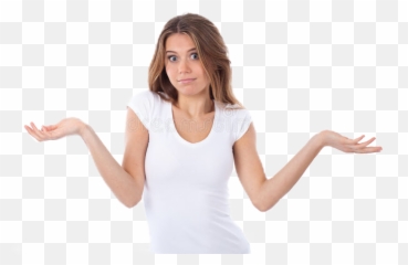 Freetoedit Shrug Reaction Girl - Indifferent Customer Emoji,Female Shrug Emoji