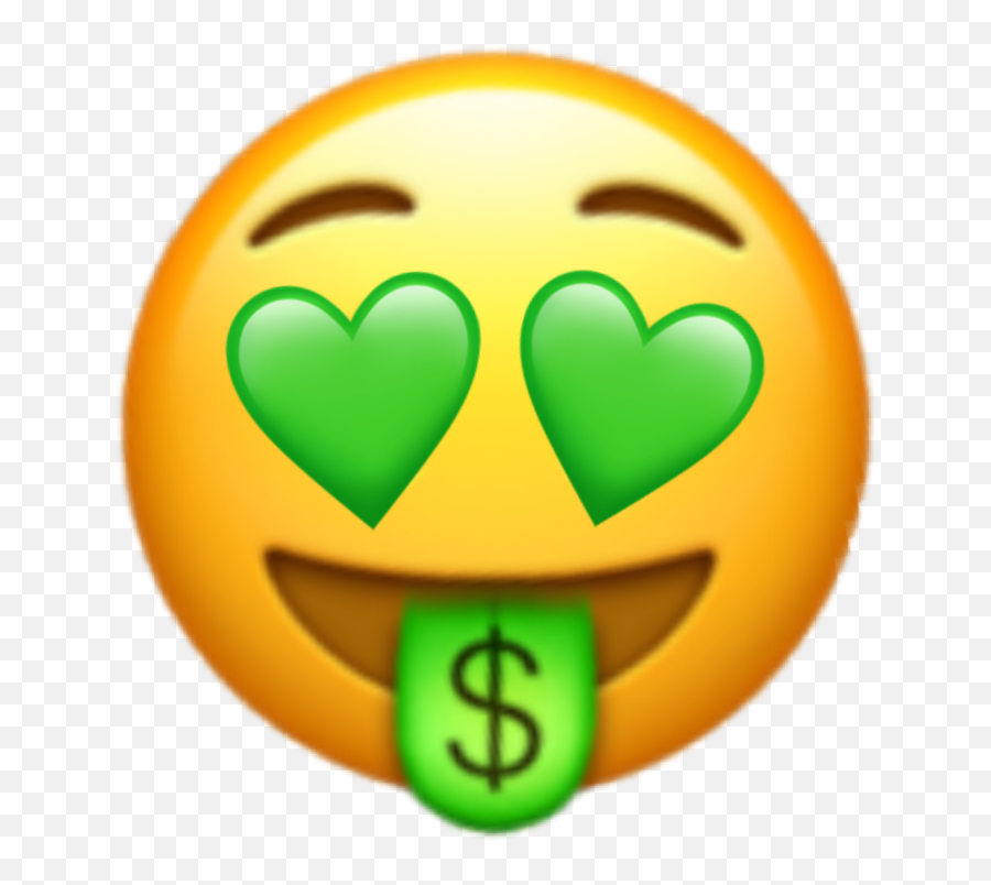 Iphone Heart Eyes Emoji Png Transparent 4 Png Image - Money Face Emoji Png,Heart Eyes Emoji Png