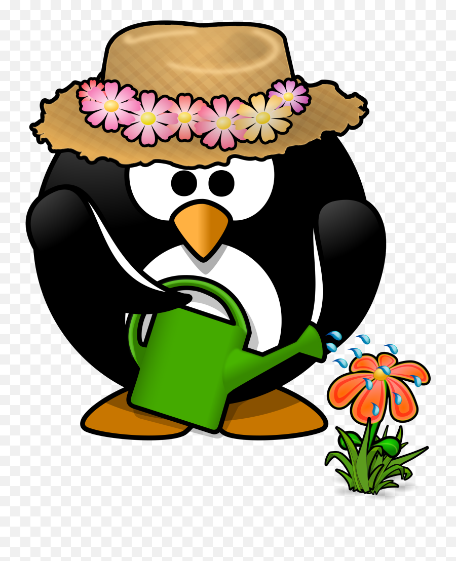 Clipart Garden Penguin Toublanc - Summer Penguin Clipart Emoji,Pittsburgh Penguins Emoji
