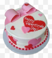 Bow Valentine Day Cake - Valentines Special Emoji