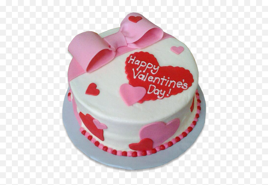 Bow Valentine Day Cake - Valentines Day Special Cake Emoji,Valentine Day Emoji