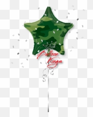 Camouflage Star - Balloon Emoji