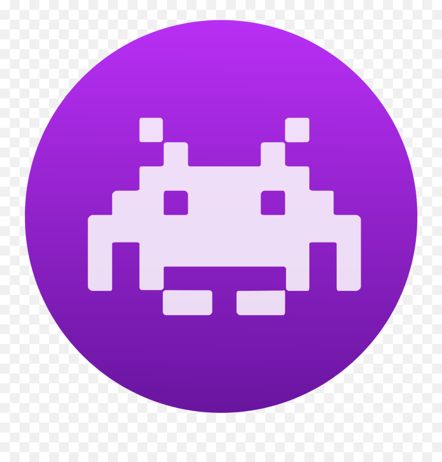 Antu Preferences - Space Invader Sprite Gif Emoji,Purple Emoticon