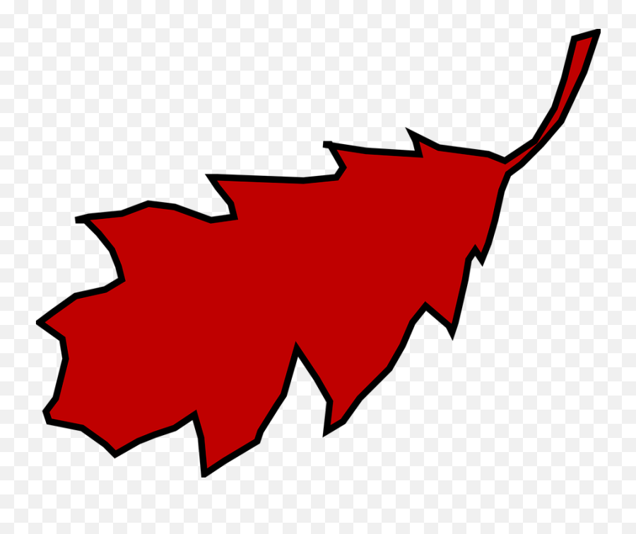 Free Oak Tree Vectors - Red Leave Clipart Emoji,Maple Leaf Emoticon