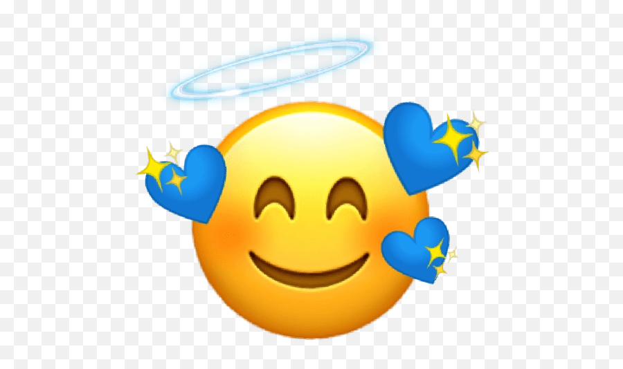 Heart Expression Emoji Transparent Background Png Mart - Blue Emoji Transparent Background,Blue Heart Emoji