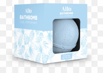 Cool Peppermint Bath Bomb - 35 Mg Cbd Allo Box Emoji,Bomb Emoji