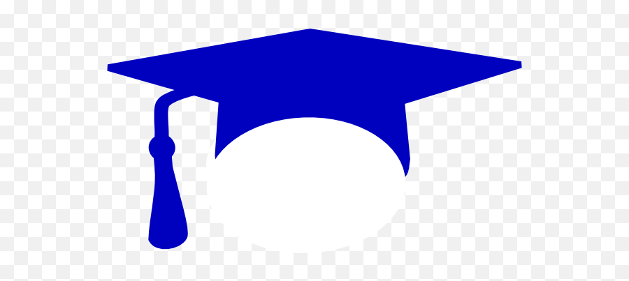 Royal Blue Blue Graduation Cap Clipart - Blue Graduation Cap Clip Art Emoji,Graduation Cap Emoji