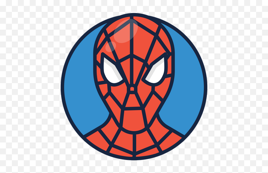 Spiderman Icon Of Colored Outline Style - Clip Art Emoji,Spiderman Emoji