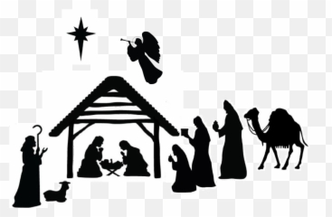 Free Nativity Transparent Background Download Free Clip Art - Silhouette Christmas Nativity Scene Emoji,Nativity Emoji
