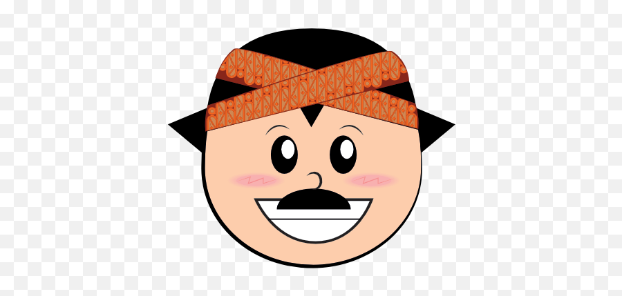 Funny Man Cartoon Face - Clip Art Emoji,Mustache Man Emoji