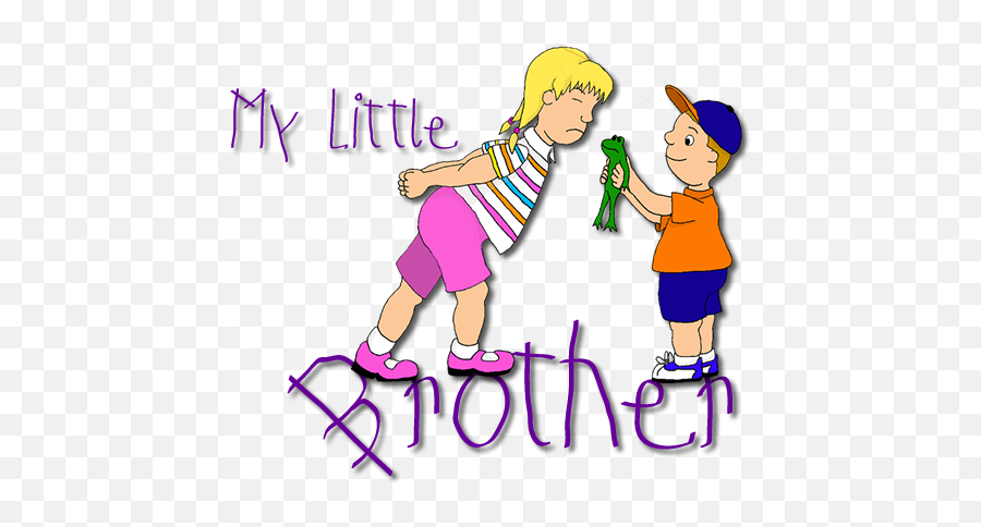 Introducing The My Little Brother Line - Brother Emoji,Brother And Sister Emoji