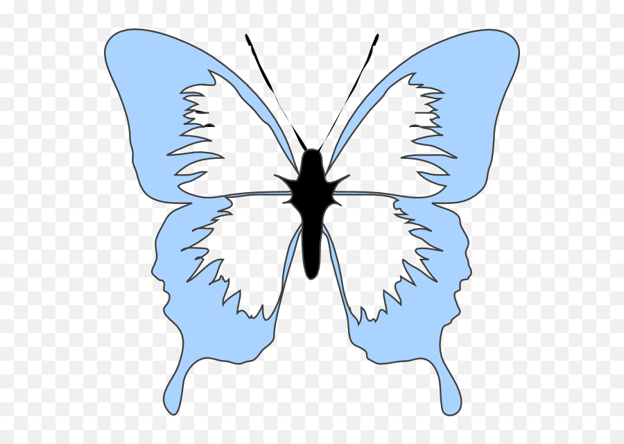 Butterfly Blue Butterfly Transparent Png Clipart Free - Light Blue Butterfly Clipart Emoji,Blue Butterfly Emoji