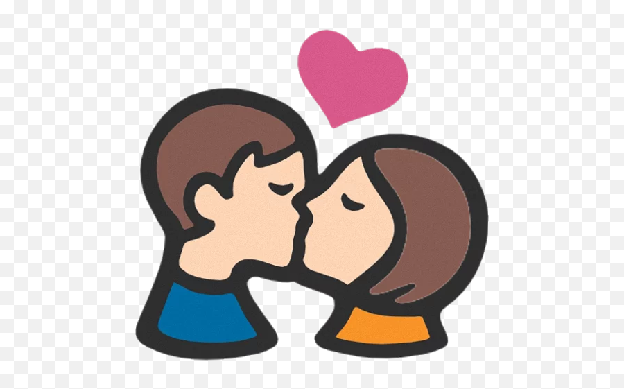 Android Emoji Miladesign Stickers For Telegram - Lip Kiss Emoji,Kissing Emoticon Android