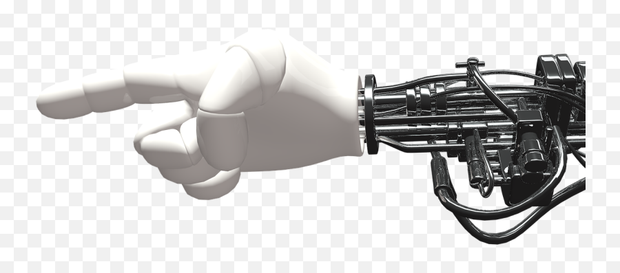 Hand Robot Machine Artificial Intelligence Technology - Robot Hand Transparent Background Emoji,Apple Gun Emoji