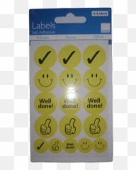 Label Emoji Sticker - Happy