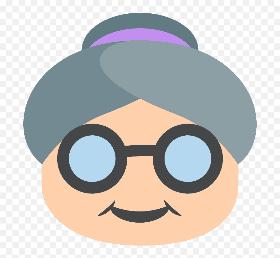 Old Woman Emoji Clipart - Red Riding Hood Emoji,Old Woman Emoji