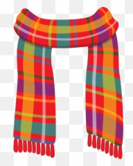 Plaid Scarf - Emoji