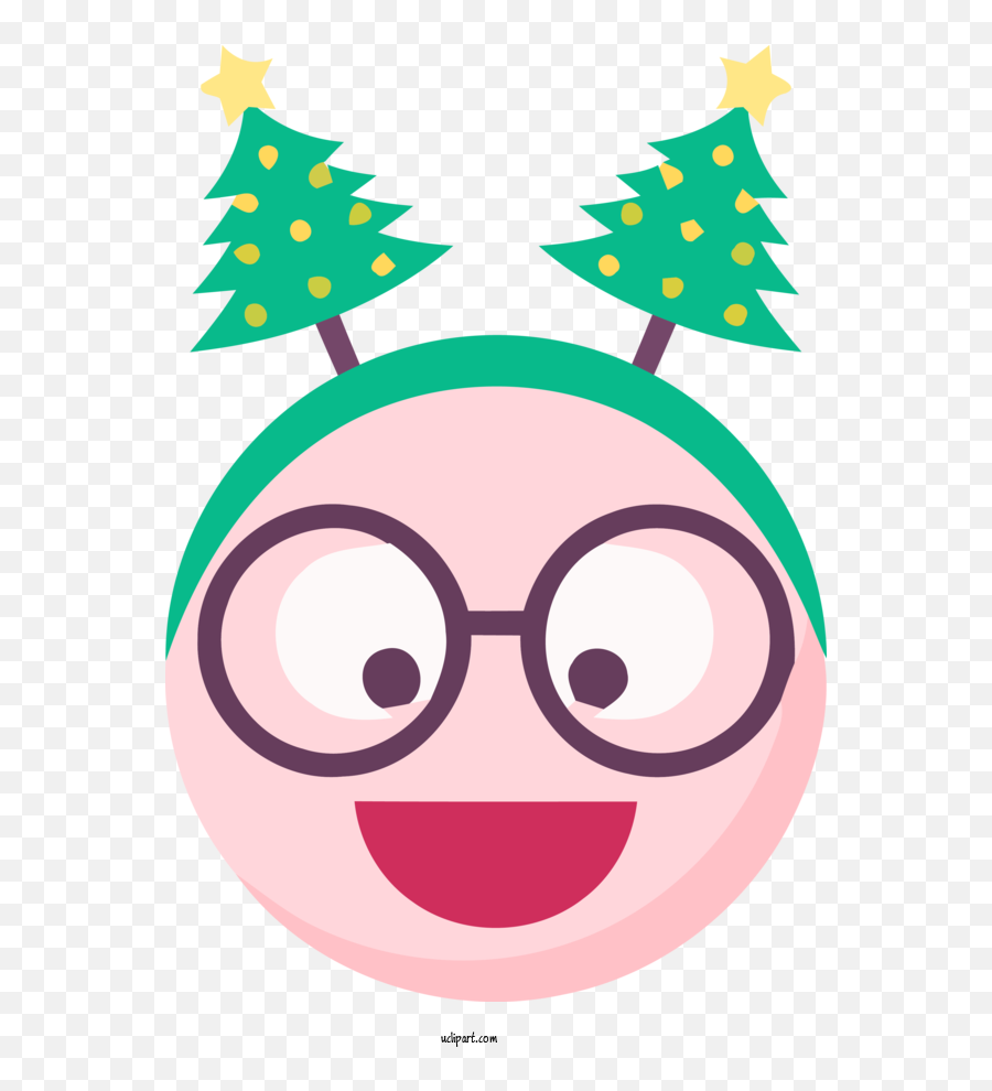 Holidays Facial Expression Nose Green - Happy Emoji,Facebook Christmas Tree Emoticon
