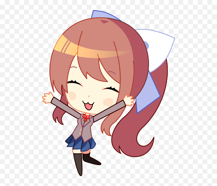 Ddlc - Monika Doki Doki Cutie Emoji,Headpat Emoji