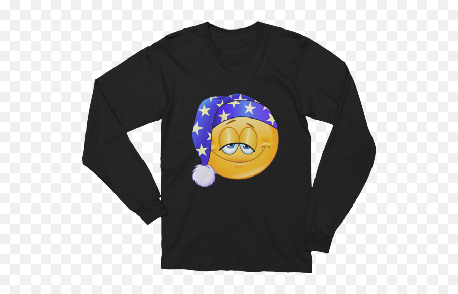 Unisex Good Night Emoji Long Sleeve T - Christmas Messages Funny T Shirts,Good Night Emoji
