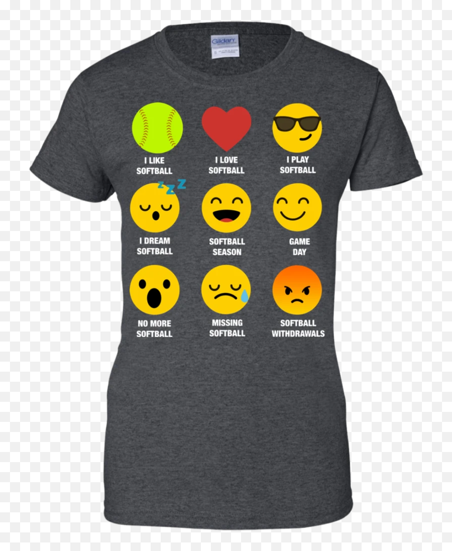 I Love Softball Emoji Emoticon Team,T Emoticon