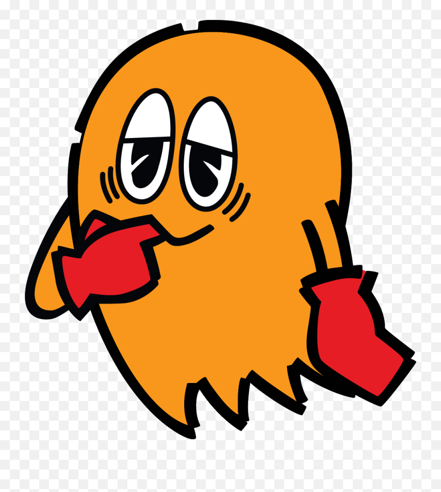 Ghost Clipart Colour Ghost Colour - Clyde Pac Man Emoji,Slurp Emoji