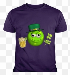Download Leprechaun Emoticon Emoji With Beer Custom T - Cartoon
