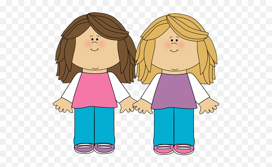 Free Clip Art - 2 Sisters Clipart Emoji,Brother And Sister Emoji